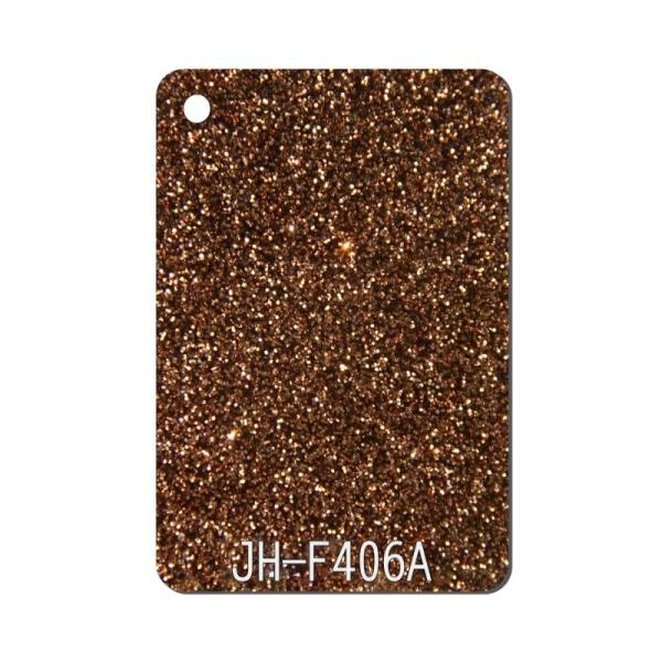 15mm Thickness Sparkle Acrylic Sheet Brown For Earrings Chains