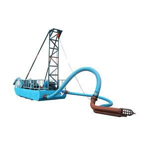 China Durable Carbon steel jet suction dredger with jet pump and sand pump for river sand lifting and mud dreding works on sale