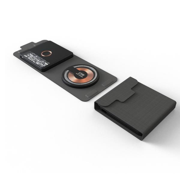 Quality Hot Shelling Transparent Foldable Watch And Phone Wireless Charging Pad Foldable 2 In 1 for sale