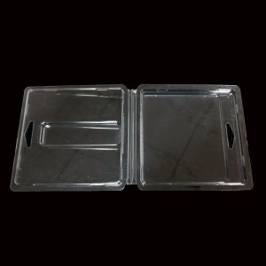 Custom Clear PET Clamshell Packaging for Automotive Decals