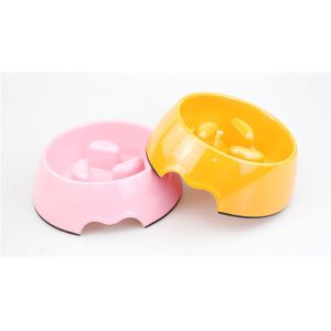 Plastic 190g Small Pet Feeder Bowl Pantone Cat Slow Feeder
