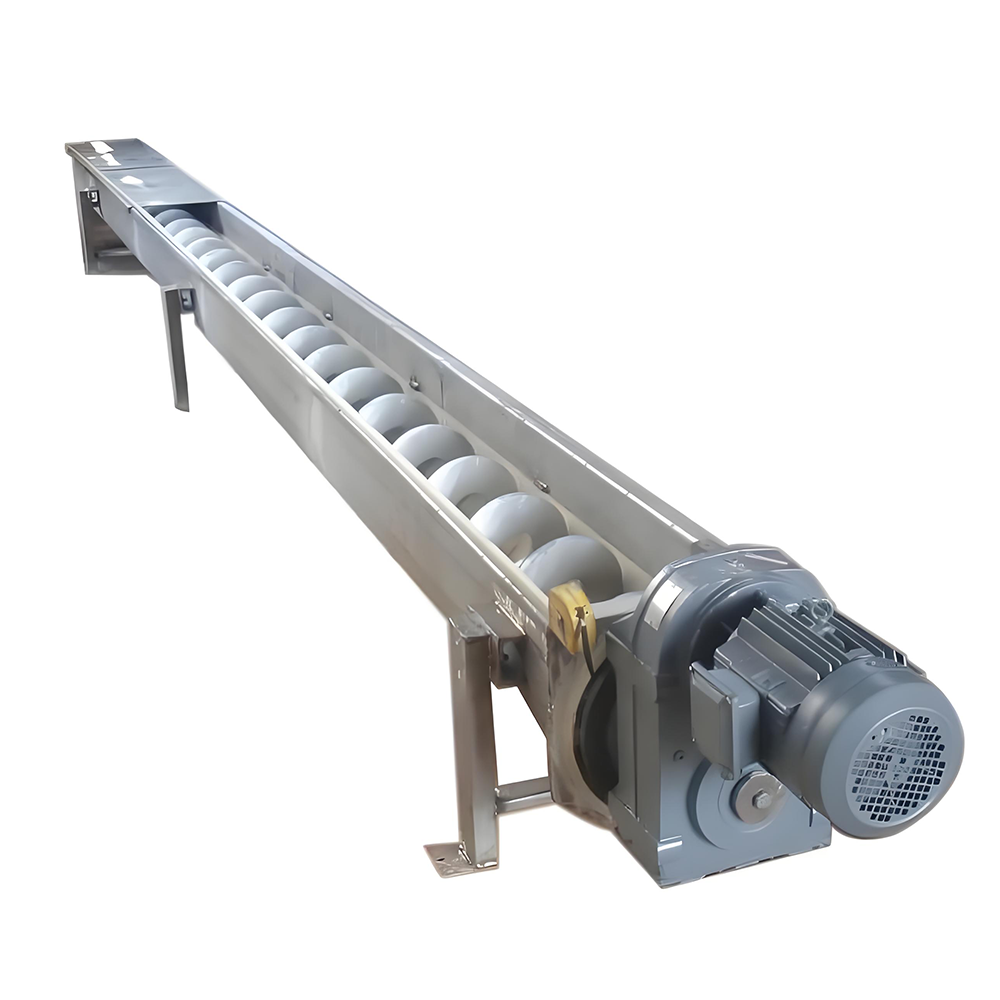 Custom Stainless Steel U-type Shaftless Screw Conveyor for Water Treatment with 500L/Hour Productivity and 220V/380V Voltage