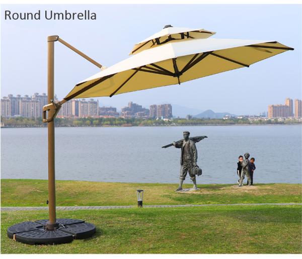 Roma 2.5 M Large Cantilever Parasol For Garden Patio
