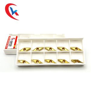 VBMT110304-HQ Yellow Chemically Coated Boring Inserts For Steel Tungsten Carbide