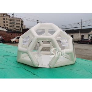 4m Portable Clear Honeycomb Inflatable Camping Tent With Airtight Frame For