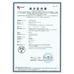 Dongguan Lixiang Energy Technology Co., Ltd. Certifications