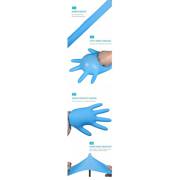 Hands Protection Sterile Nitrile Surgical Gloves Waterproof Puncture Proof Nitrile Gloves