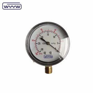 low manometer ss 63mm inH2O wc mbar bellows pressure gauge