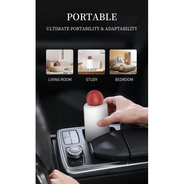 Multi-level Aroma Adjustment Essential Oil Diffuser with Intelligent Display and Portable Design