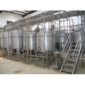 High Quality Complete Yogurt Processing Line SUS304/316 Yogurt Machine With PLC