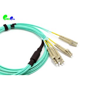 MPO Trunk Cable OM3 8F Pre - terminated Fanout 2.0mm MPO Female to LC UPC