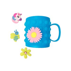 Customizable Baby Feeding Kids Drink Cup Silicone Push Bubble Fidget Popper Pop