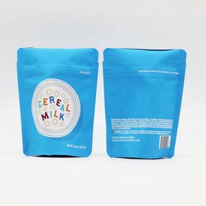 CMYK Printed Stand Up Barrier Pouches 50g Reusable ziplockk Bags