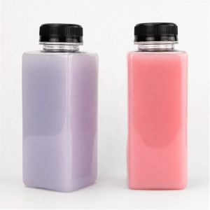 Wholesale Custom Label Plastic Juice Jar 350ml Vendors Tiny PET For Fresh Juice from china suppliers