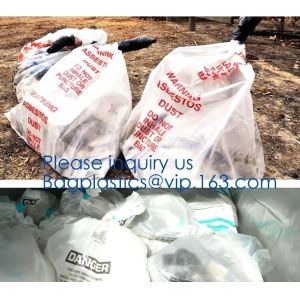 China Disposal Asbestos Waste Bags ,Plastic Bags for Asbestos fibers,asbestos waste packaging plastic garbage bag BAGEASE PAC on sale