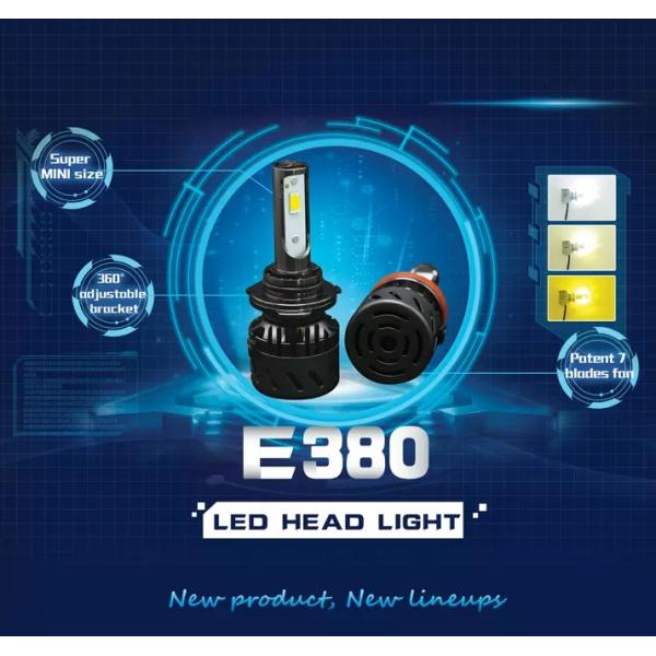 Auto Parts Super Mini Size E380 30W H7 9004 9007 H13 H1 H3 H4 H11 9005 9006 Replacement Car LED Headlamp Bulb