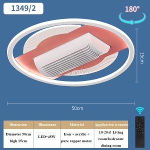 Manufacturer Remote Control Home Ceiling Fans 45W LED Silent Ceiling Fan With