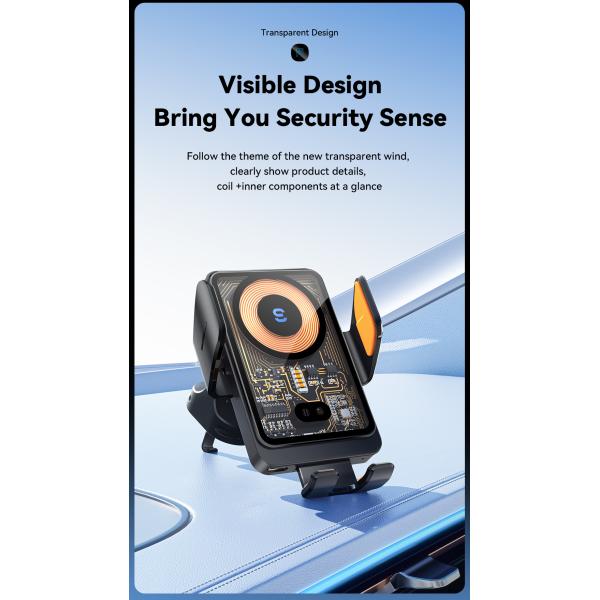 ESSAGER T11 Series Wireless Car Charger Holder Wireless Charging Phone Stand 5V/2A