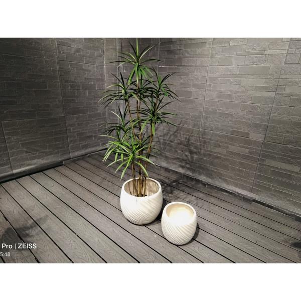 Quality Frost and Fire Resistant Fiber Clay Planter with Smooth Surface for sale