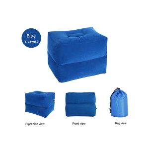 100TC Inflatable Airplane Footrest , Durable Blow Up Footrest For Travel