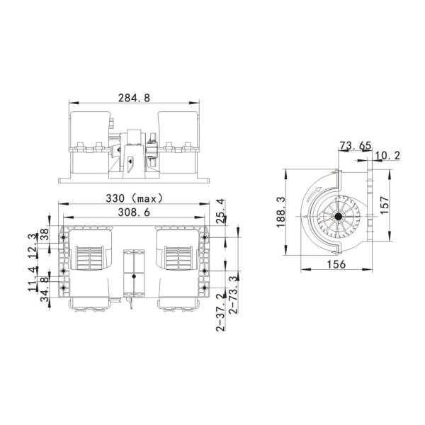 17A 3500RPM Air Conditioner Evaporator Fan