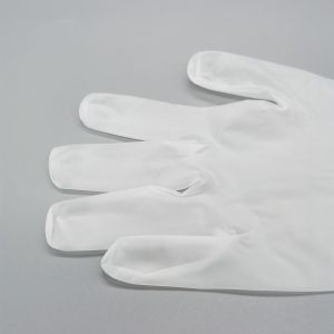 China Plastic Food Grade disposable vinyl powder free gloves Waterproof on sale