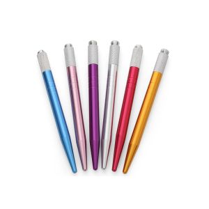 China 12 g /pc Aluminum alloy Single Side Aluminum alloy Microblading Tattoo Pen on sale