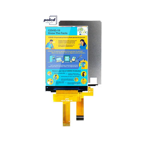 Quality Polcd 3.5 Inch IPS TFT LCD 320*480 Ili9488 Drive Ic 600:1 Contrast Ratio LCD Display Modules for sale