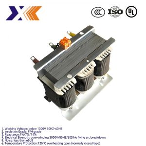200kw 450A Three Phase Reactor with Customized Package Type and 1.401mh