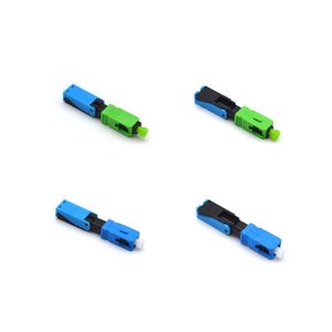 Green Fiber Optic Fast Connector 52mm Fiber Optic SC Connector For 2 X 3mm Drop