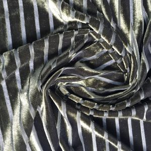 stripe Velvet for garment ,lady garment fabric 100% poly