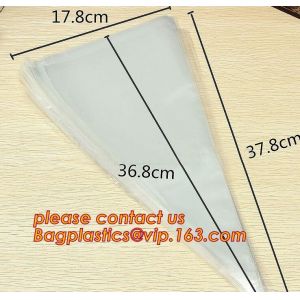 cone shape custom print clear plastic christmas candy bag,cone shaped clear