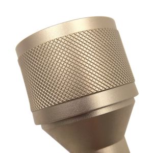 Copper Aluminum Custom CNC Machining Anodized Knurled Coaxial Connector