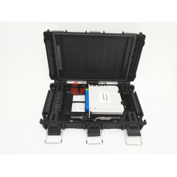 Quality 2 In 2 Out Fiber Optic Splitter Closure 8 Drops With 1 * 8 Mini  SC Connector for sale