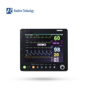 Portable ECG HR NIBP SPO2 RESP TEMP Multi Parameter Patient Monitor For ICU Ward