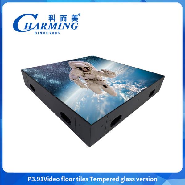 P3.91 LED video floor tiles Interactive video floor tiles high grey level and