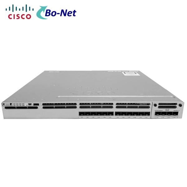 Quality Cisco WS-C3850-12S-S Stackable 12 SFP Ethernet Ports IP Base Managed Network Switch for sale
