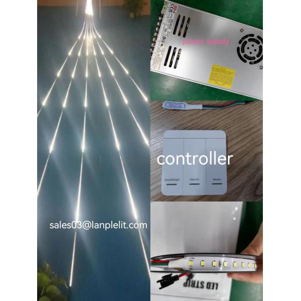 LED flexible strip flashing lights 24V horse racing smd2835 running water white chasing strips led light