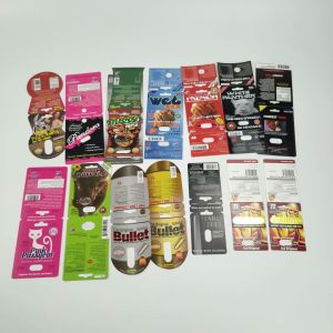 Gravnre Printing RHINO 3D Plastic Blister Pill Card With Bullets