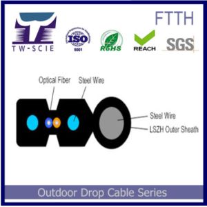 Wholesale Easy Installation 4 Core Fiber Optic Cable With Big Capacity Data Transmission FTTH network from china suppliers