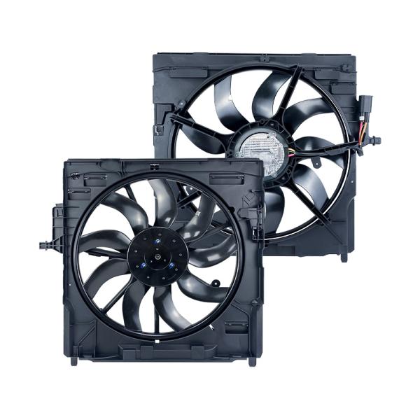 Plastic Car Cooling Fan For BMW E70 E71 F15 F16 Models ISO TS15949 Certified 17427616104 17428508177