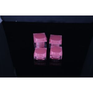 hand lip crystal pump empty square white Screen Printing Airless 30ml Cosmetic