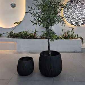 Fiber Clay Planter D370*H330mm 7-8 Years Indoor Life Time For Charcoal Oven /