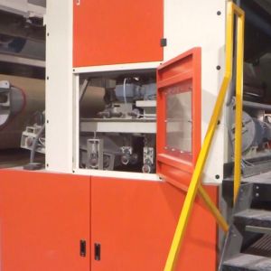 Filtration pad making thermal bonding nonwoven machine