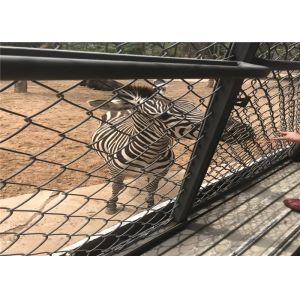 10ft Width X 7ft Height Chain Link Black Fence Mesh 6 Cm X 6 Cm Hole