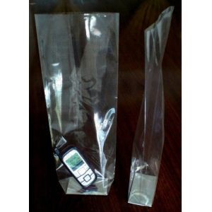 biodegradable custom printing self adhesive opp pp bopp pe square bottom clear