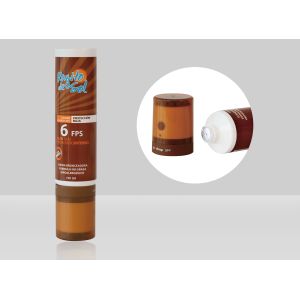 Wholesale Custom Empty Plastic Cream Squeeze Cosmetic Packaging Tubes D50mm 130-250ml With Vibrating Massage Silicone Head from china suppliers