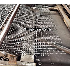 High Carbon Steel Mine Wire Sieving Screen Mesh For Vibrating Stone / Gold Ore /