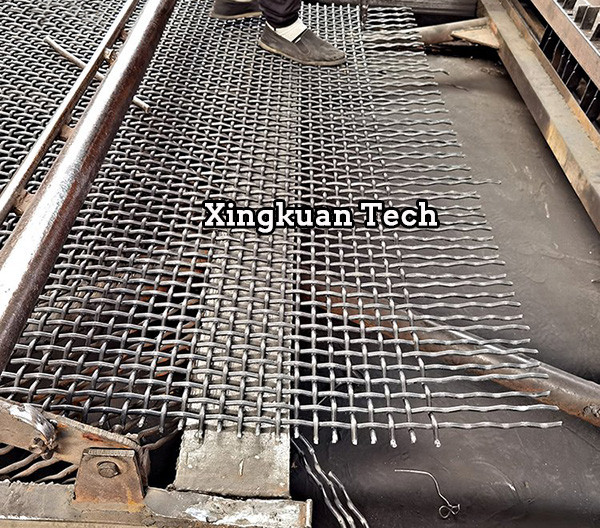 High Carbon Steel Mine Wire Sieving Screen Mesh For Vibrating Stone / Gold Ore /