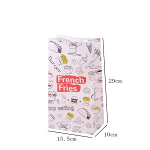 Customized fast food fried chicken eco-friendly recyclable burger box takeaway